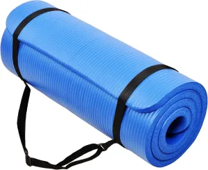 1/2-Inch Extra Thick High Density Anti-Tear Exercise Yoga Mat with Carrying Strap