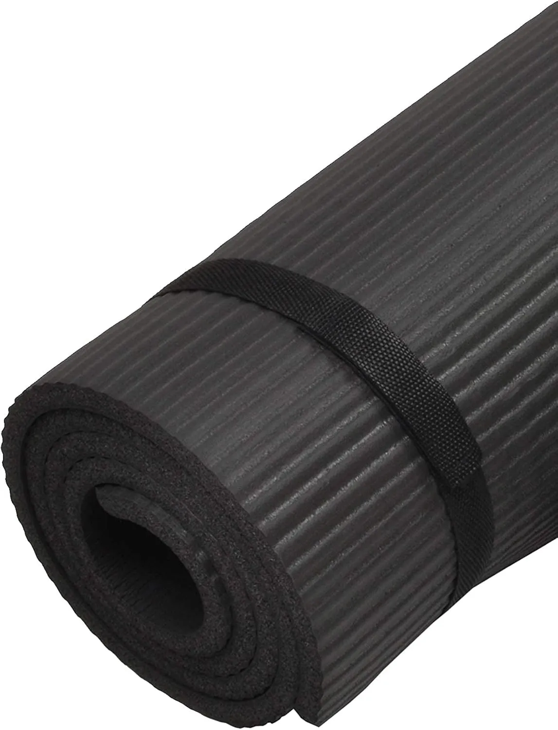 1/2-Inch Extra Thick High Density Anti-Tear Exercise Yoga Mat with Knee Pad and Carrying Strap, Multiple Colors
