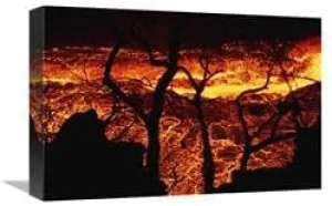 12 x 18 in. Swift River of Lava, Fernandina Island, Galapagos Islands, Ecuador Art Print - Tui De Roy
