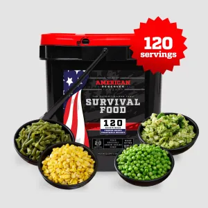 120 Serving Freeze Dried Vegetable Bucket