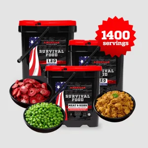 1400 Servings Meat and Produce Bundle