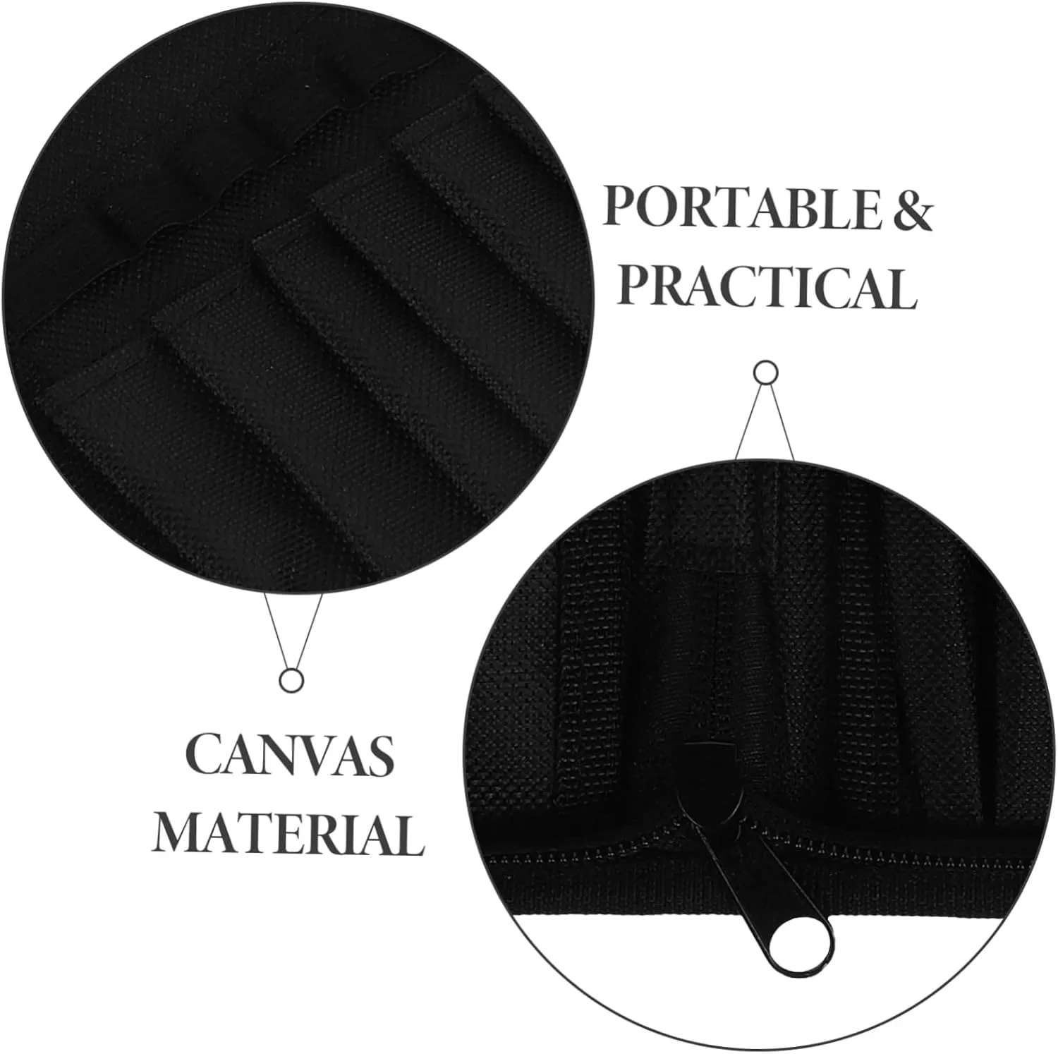 15 Slots Paint Brush Holder Canvas Roll up Brush Holder Canvas Pouches