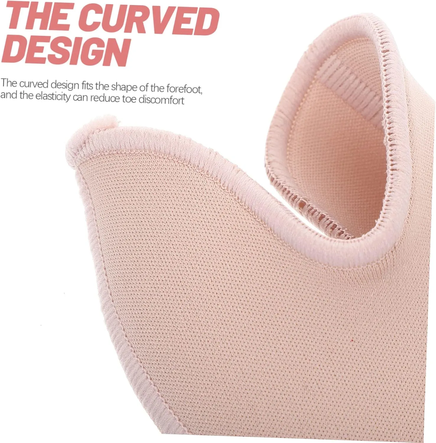 1Pair Toe Wrapped Protector Anti-Slip Half Socks for Ballet Forefoot Cushioning Toe Pads for Pointe Shoes Shoe Toe Protectors Toe Covers for Women