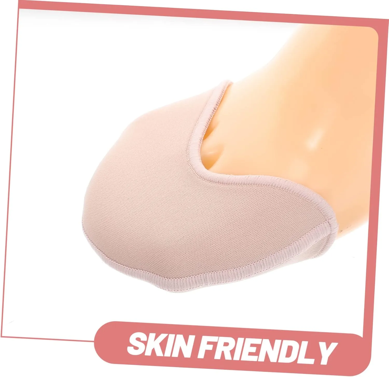 1Pair Toe Wrapped Protector Anti-Slip Half Socks for Ballet Forefoot Cushioning Toe Pads for Pointe Shoes Shoe Toe Protectors Toe Covers for Women