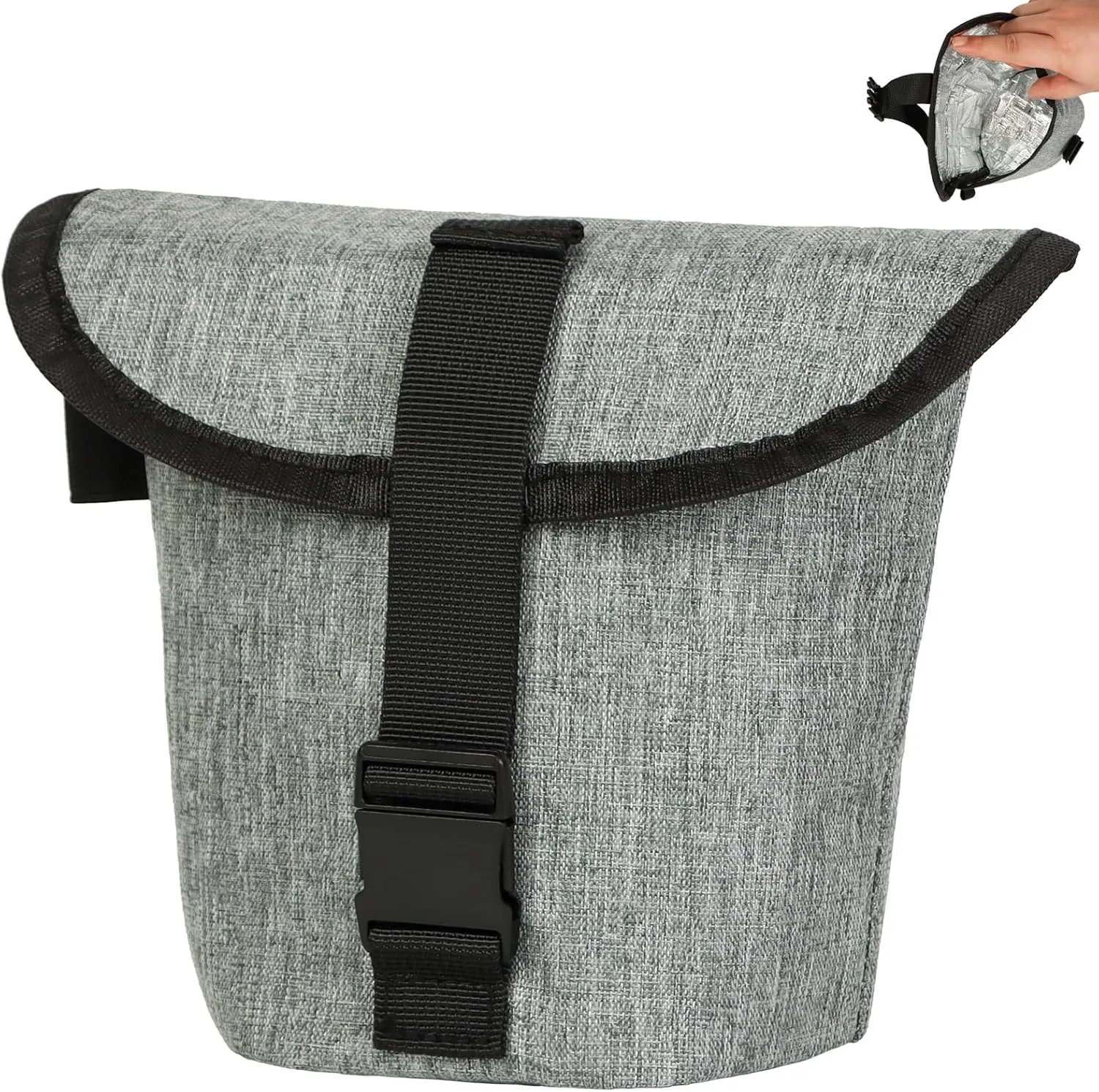 1PCS Foil Insulated Lunch Bag - Eco Snack Bag for Freeze Dried Food - Lightweight Ripstop Fabric Food Storage Organizer