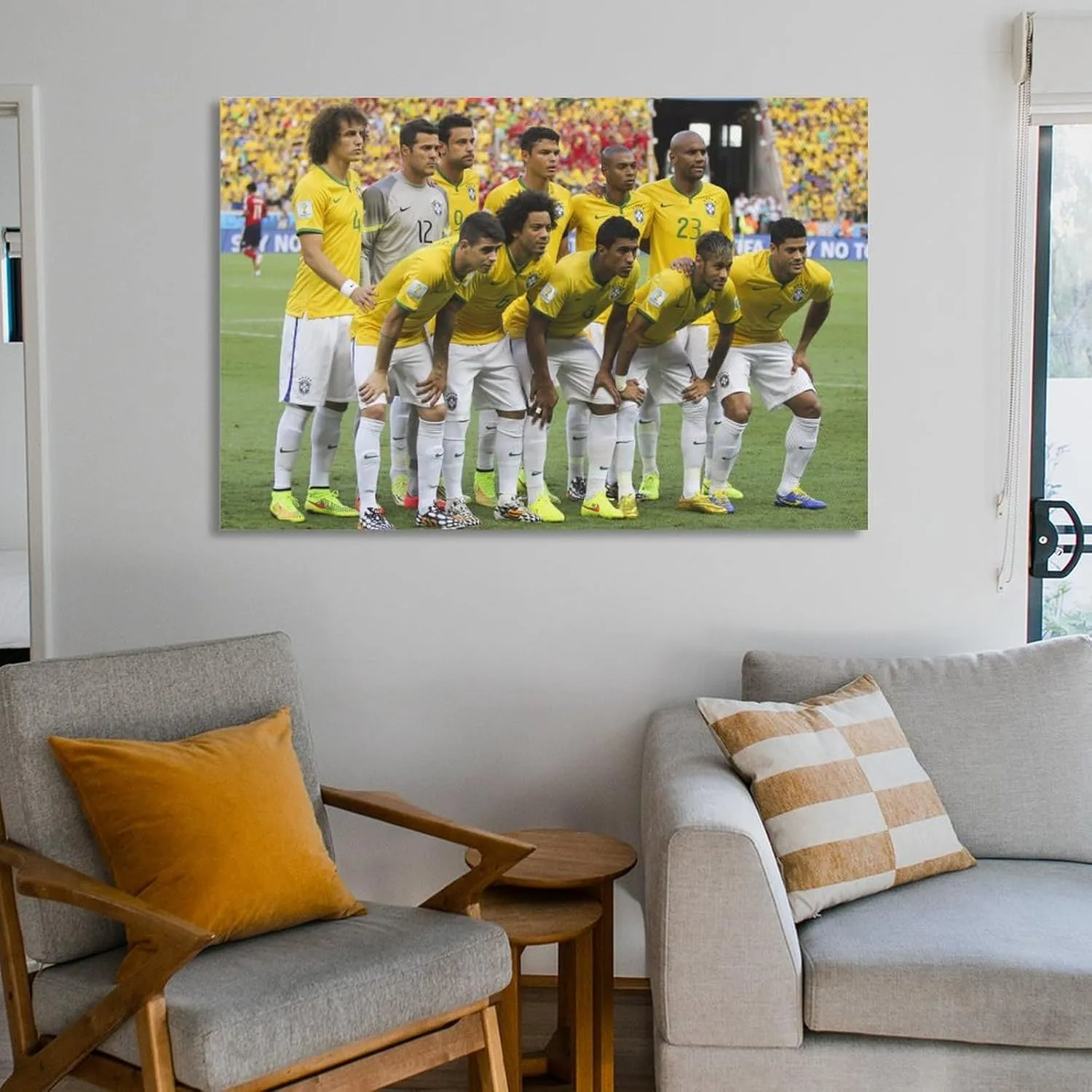 2014 Brazil Football Team Poster (6) Canvas Art Poster And Wall Art Picture Print Modern Family Bedroom Decor Posters 12x18inch(30x45cm)