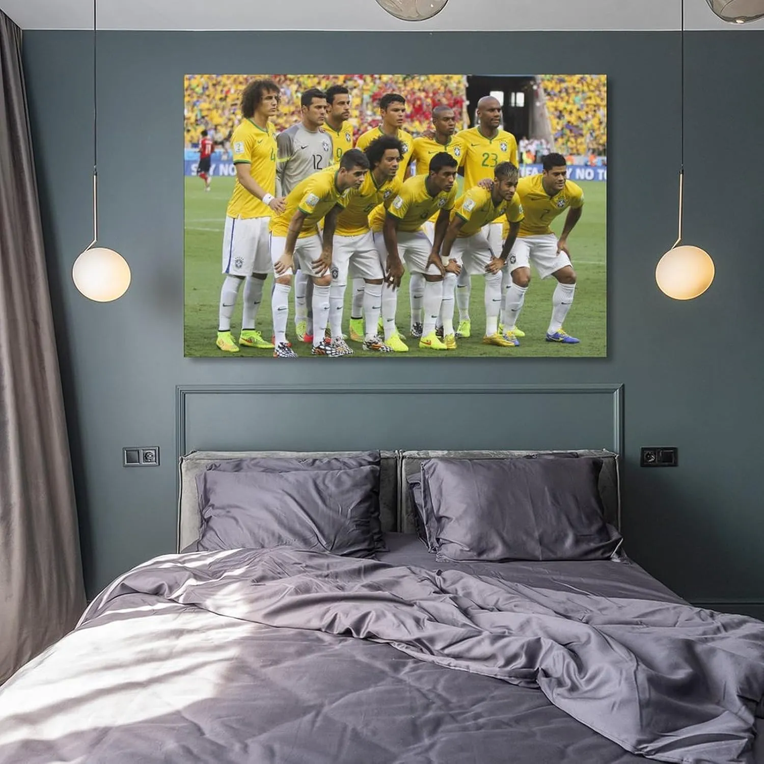 2014 Brazil Football Team Poster (6) Canvas Art Poster And Wall Art Picture Print Modern Family Bedroom Decor Posters 12x18inch(30x45cm)