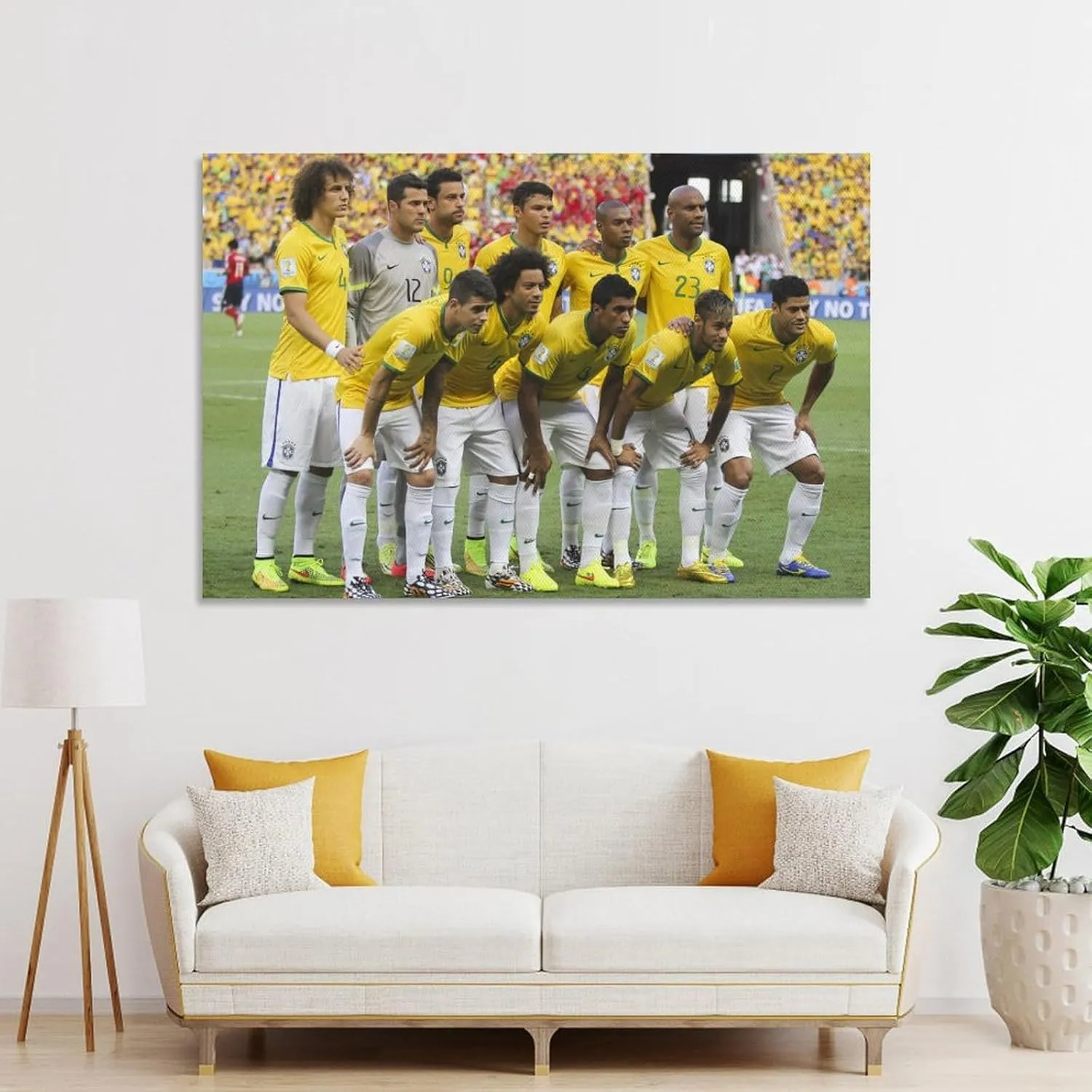 2014 Brazil Football Team Poster (6) Canvas Art Poster And Wall Art Picture Print Modern Family Bedroom Decor Posters 12x18inch(30x45cm)