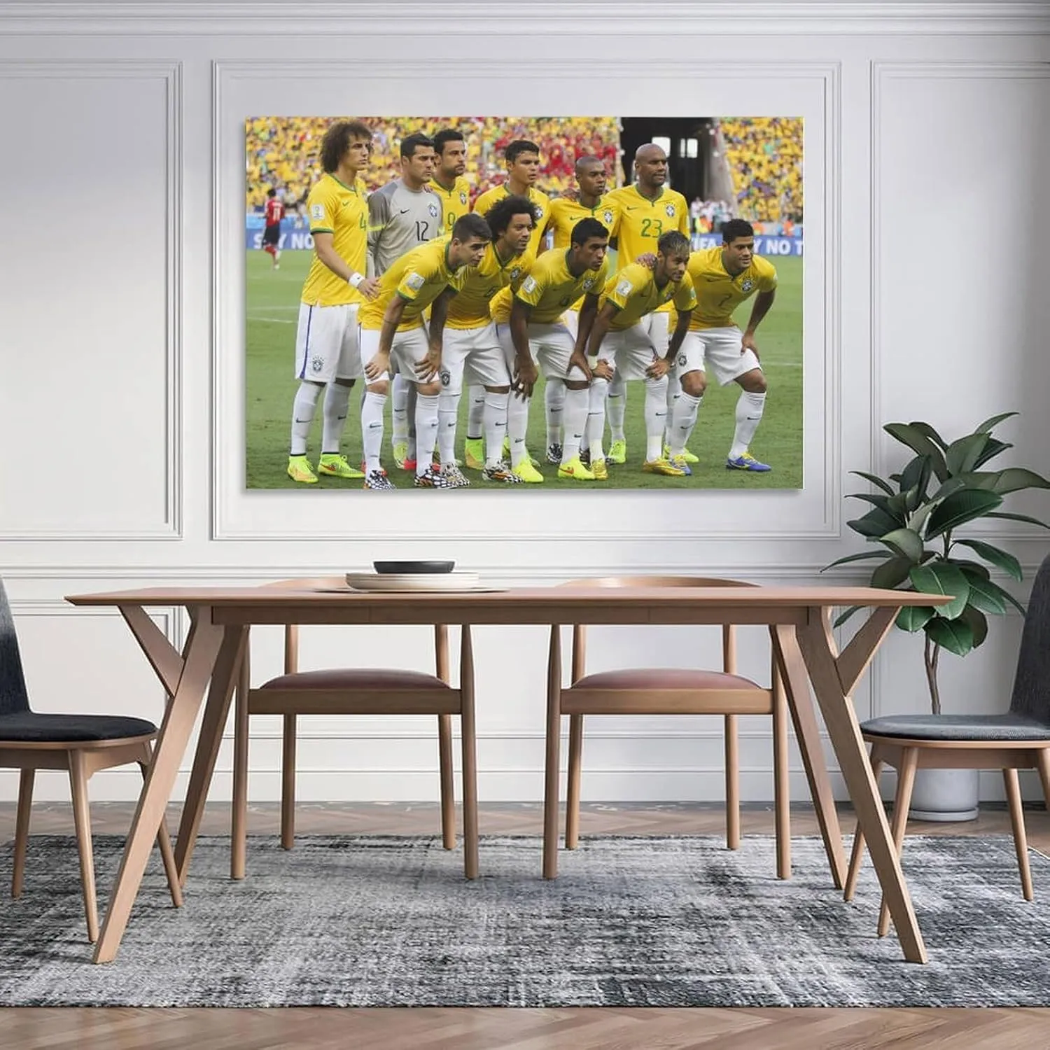 2014 Brazil Football Team Poster (6) Canvas Art Poster And Wall Art Picture Print Modern Family Bedroom Decor Posters 12x18inch(30x45cm)