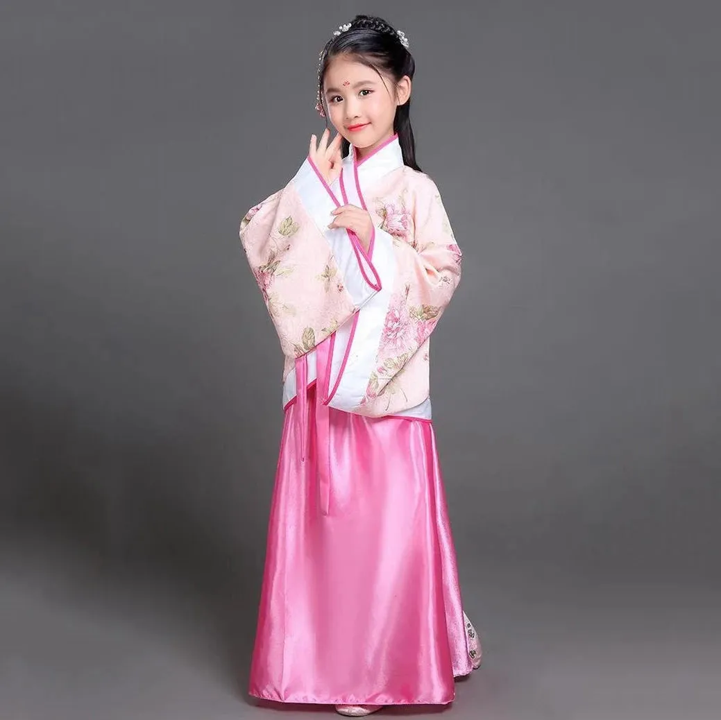 2023 Hanfu Chinese Costume for Kids & Adults - Flower Girl Dress, Traditional Dance & Stage Fairy Attire