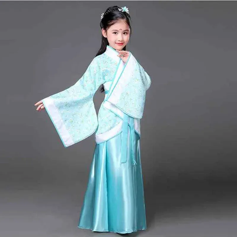 2023 Hanfu Chinese Costume for Kids & Adults - Flower Girl Dress, Traditional Dance & Stage Fairy Attire