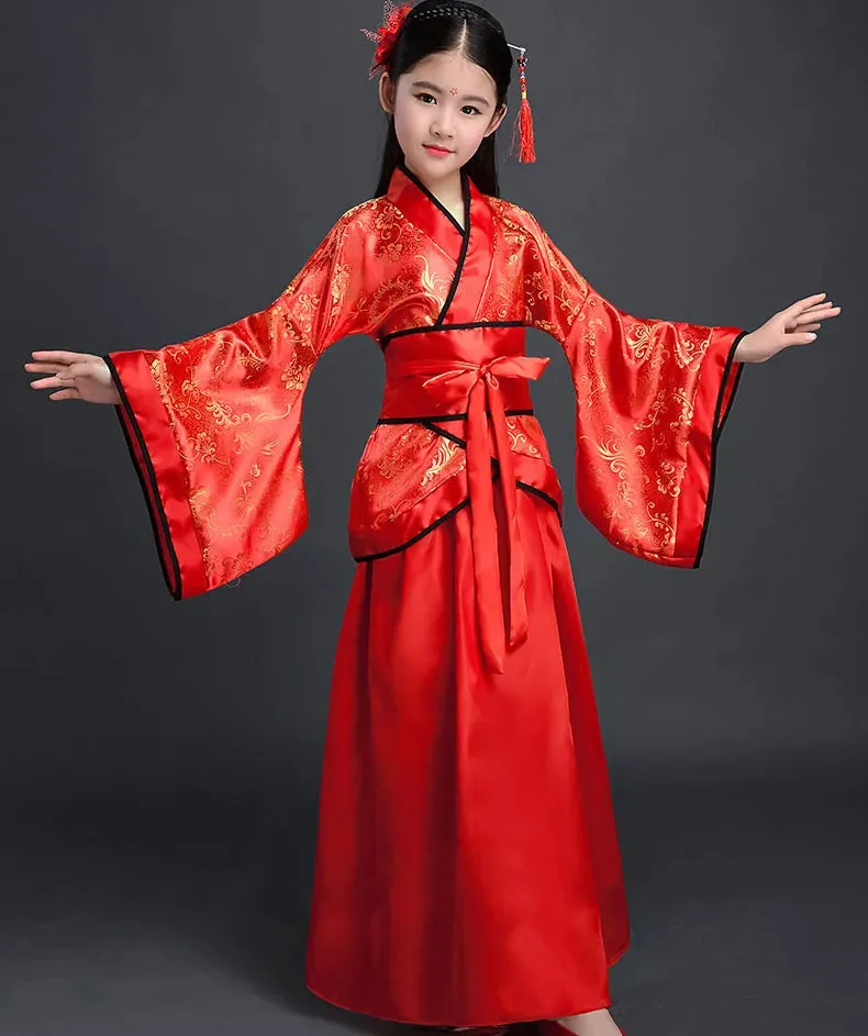 2023 Hanfu Chinese Costume for Kids & Adults - Flower Girl Dress, Traditional Dance & Stage Fairy Attire