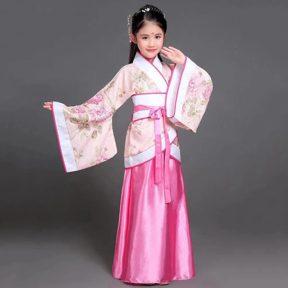 2023 Hanfu Chinese Costume for Kids & Adults - Flower Girl Dress, Traditional Dance & Stage Fairy Attire