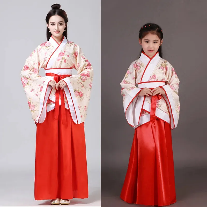 2023 Hanfu Chinese Costume for Kids & Adults - Flower Girl Dress, Traditional Dance & Stage Fairy Attire