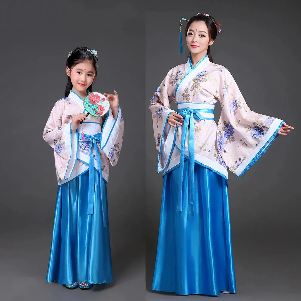 2023 Hanfu Chinese Costume for Kids & Adults - Flower Girl Dress, Traditional Dance & Stage Fairy Attire