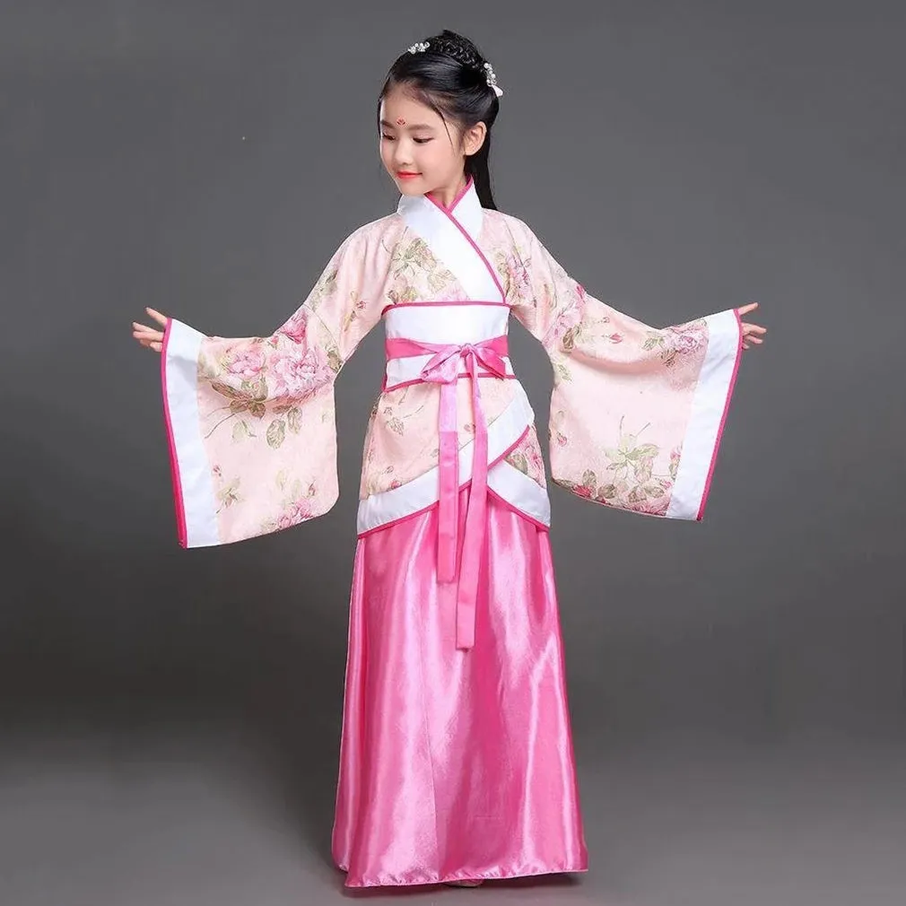 2023 Hanfu Chinese Costume for Kids & Adults - Flower Girl Dress, Traditional Dance & Stage Fairy Attire