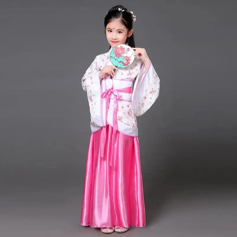 2023 Hanfu Chinese Costume for Kids & Adults - Flower Girl Dress, Traditional Dance & Stage Fairy Attire