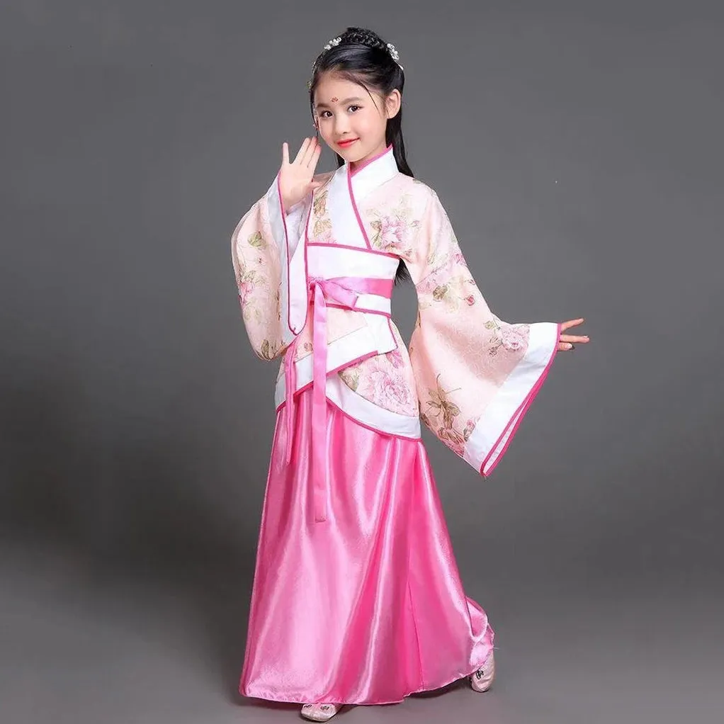 2023 Hanfu Chinese Costume for Kids & Adults - Flower Girl Dress, Traditional Dance & Stage Fairy Attire