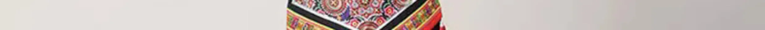 2023 Traditional Chinese Ethnic Zhuang Women's Costume Dance Skirt Set