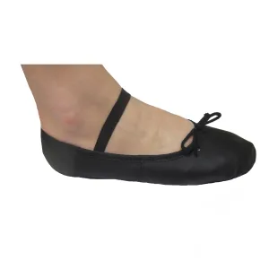 208A Black Full Sole Economy Adult Ballet Shoes Sizes 3.5-10 N, M, W