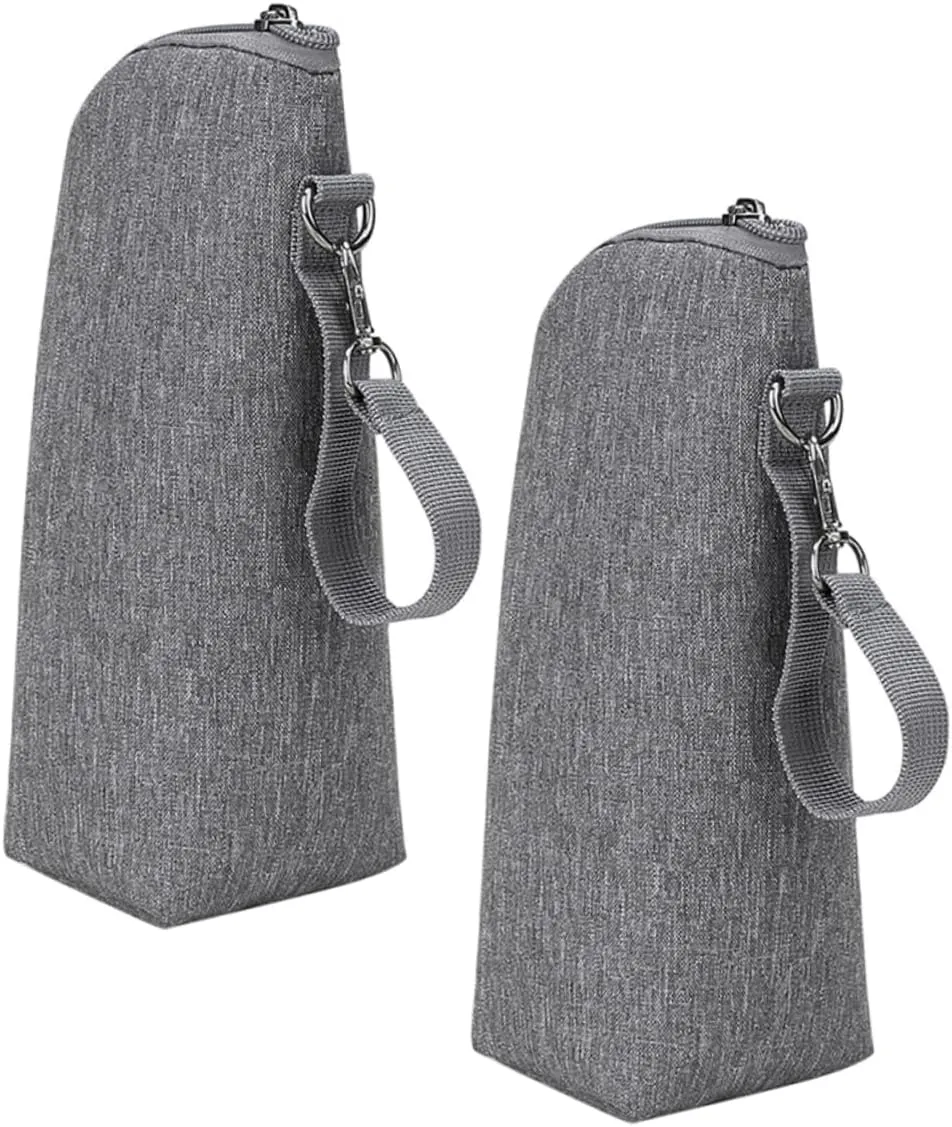 2pcs Insulated Milk Bottle Bag Portable Thermal Pouch for Durable Storage for Stroller Backpack for Parents
