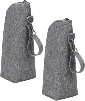 2pcs Insulated Milk Bottle Bag Portable Thermal Pouch for Durable Storage for Stroller Backpack for Parents