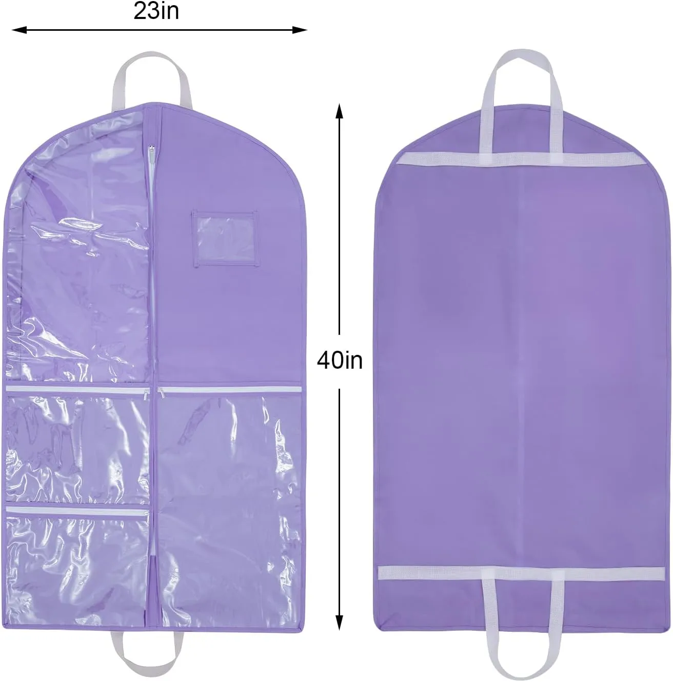 3 Pcs 40 inch Dance Costume Bags for Dance Competitions,Dance Garment Bag,Kids Garment Bags for Dance Costumes,Garment Bags for Hanging Clothes with Pocket,Garment Bags for Travel Storage