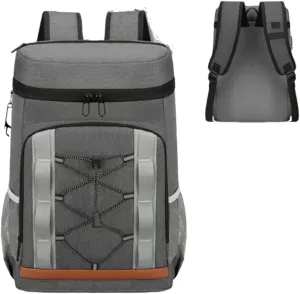 36 Can Insulated Cooler Backpack, 25L Leakproof Lunch Bag for Camping, Beach & Hiking w/Multi-Pockets, Bottle Opener (Holds 36 Cans, 4-5 Hour Cooling)