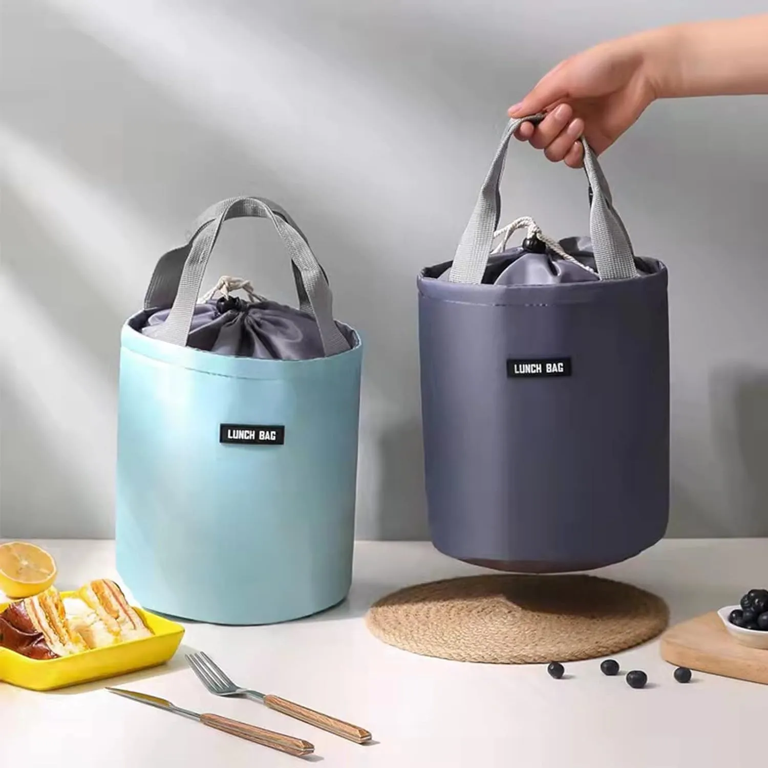 3740 Portable Round Lunch Bag