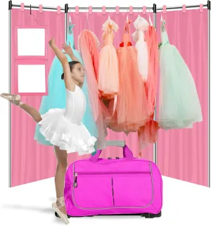 3Pcs Privacy Curtain for Dance Bag Suitcase Portable Changing Room Privacy Partition Screens Dance Bag Shield Cover for Dancer Backstage Accessories Camping Window Shades Dressing Room