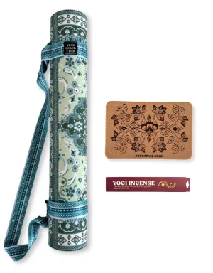 4 mm Yoga Pack - Mint Tea Yoga Mat   Block   Strap   Incense