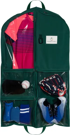 40 Inch Garment Bag for Boys Sports Travel, Dance, Theater (Forest)