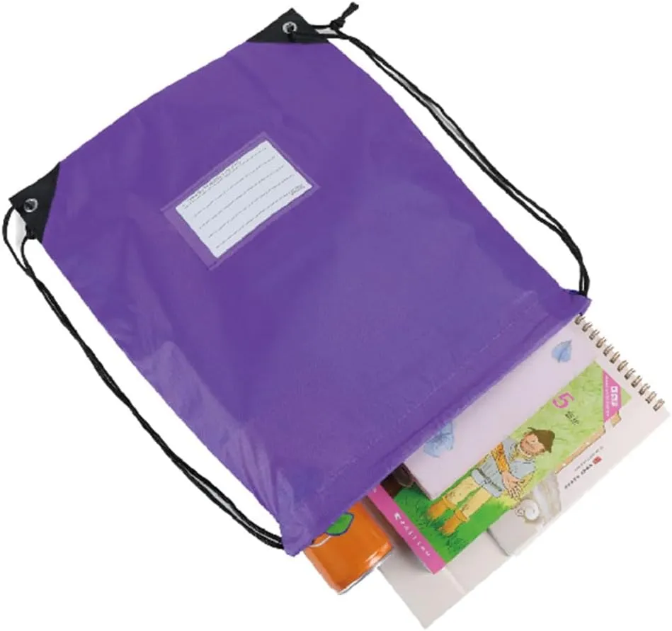 40 Pcs Drawstring Bags,Bulk Draw String Backpack, DIY Gym Sports Cinch Bag Sackpack for Women Men, Purple