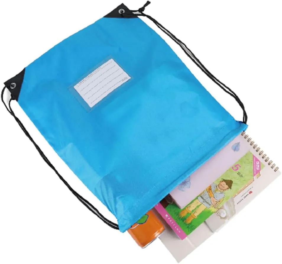 40 Pcs Drawstring Bags,Bulk Draw String Backpack, DIY Gym Sports Cinch Bag Sackpack for Women Men, Sky Blue