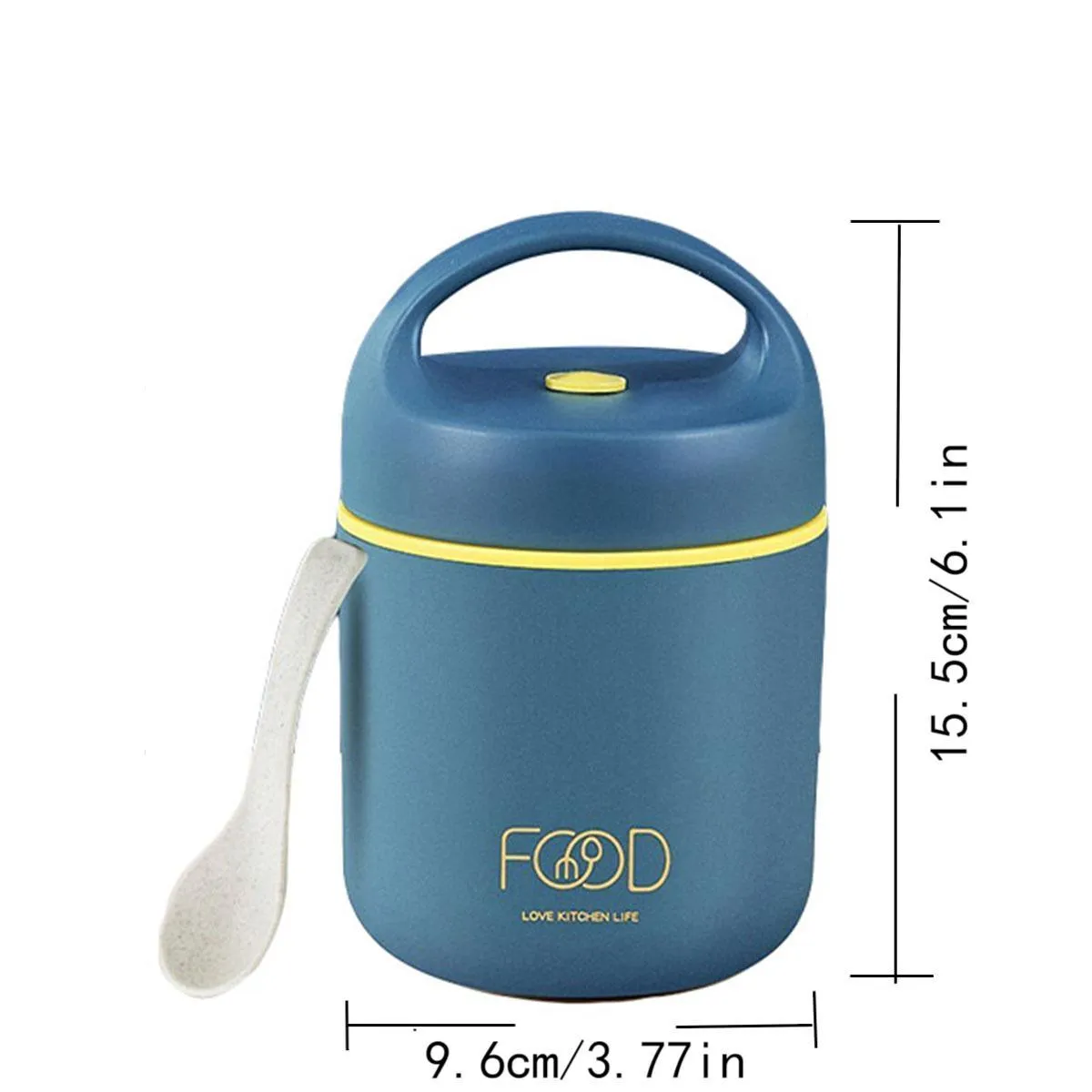 460ml Insulated Lunch Box Soup Container Portable Small Food Storage Box Bucket
