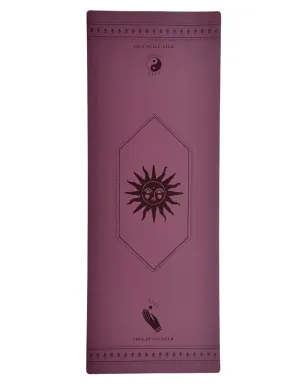5 mm Deluxe Plum Yoga Mat   Strap