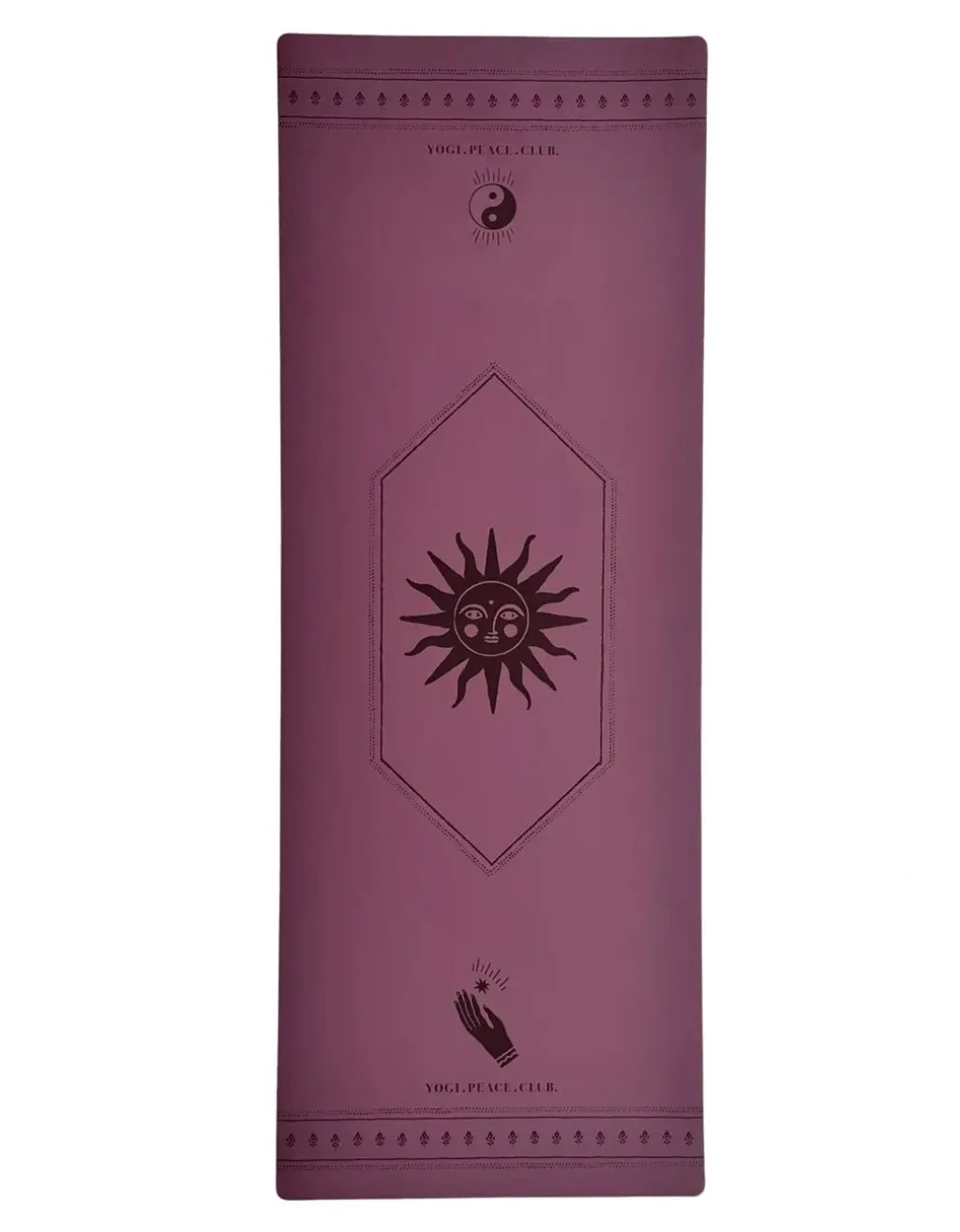 5 mm Deluxe Plum Yoga Mat   Strap