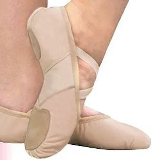 509C Deluxe European Pink Leather Kids Ballet Shoes