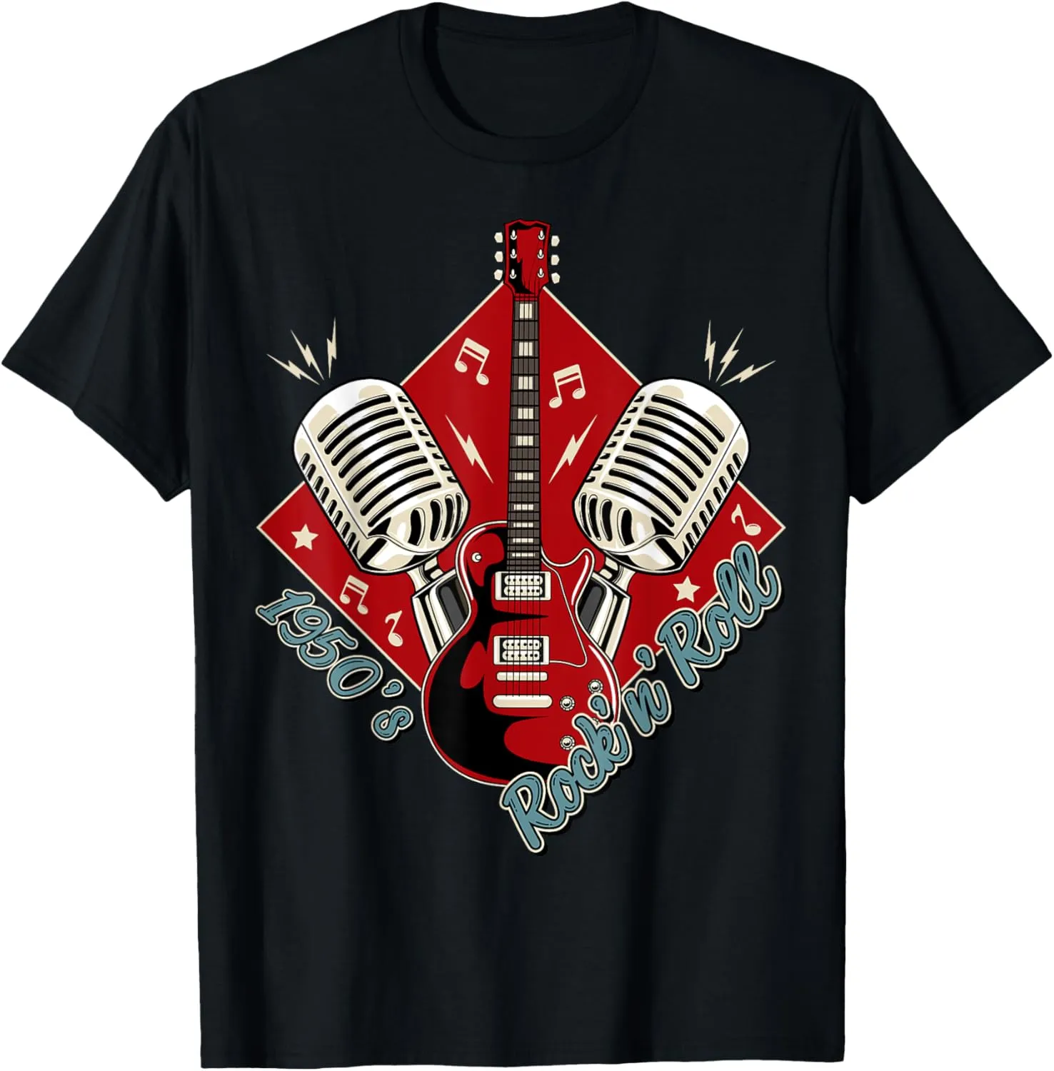 50s Rockabilly Clothing 1950s Sock Hop Swing Greaser Rocker T-Shirt
