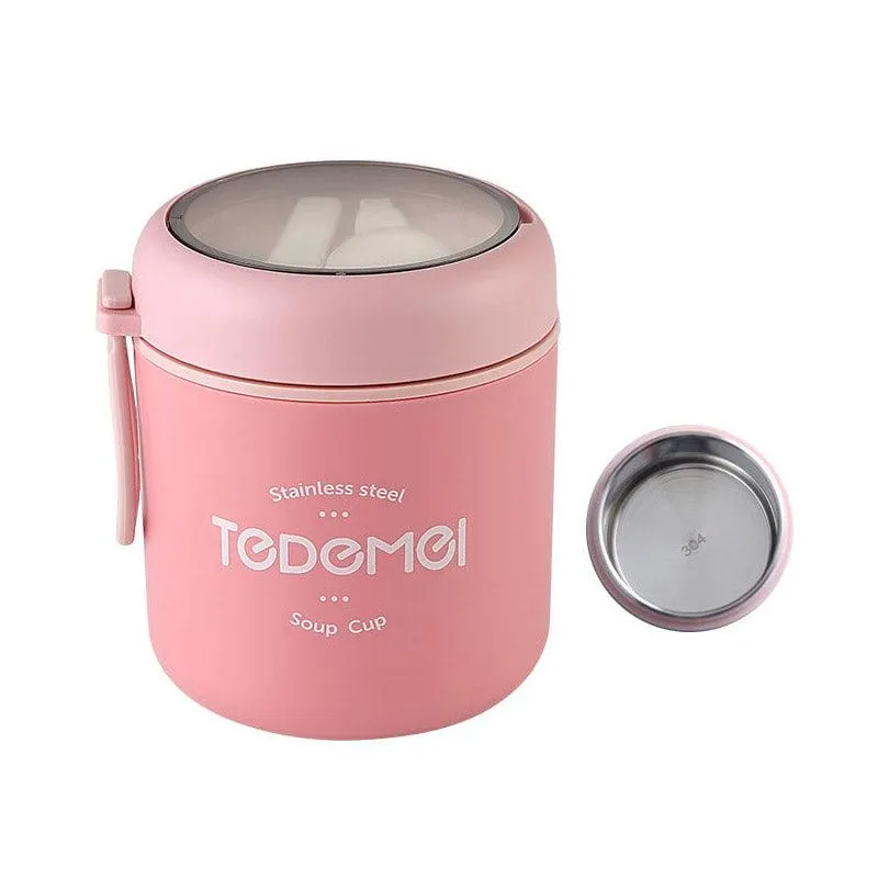 530ml Stainless Steel Insulated Lunch Box Portable Food Storage Mug Soup Meals