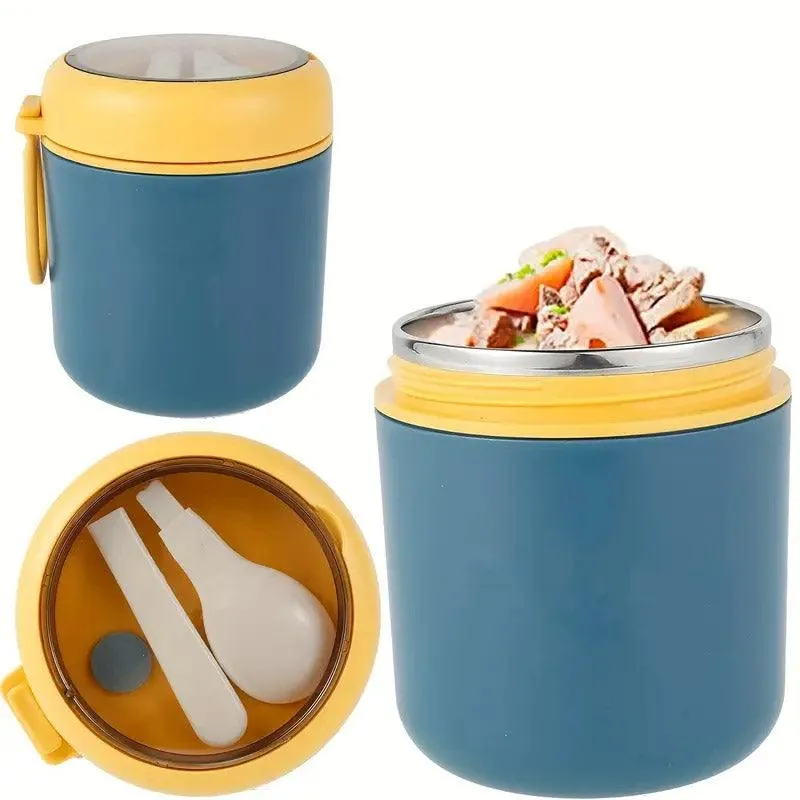530ml Stainless Steel Insulated Lunch Box Portable Food Storage Mug Soup Meals
