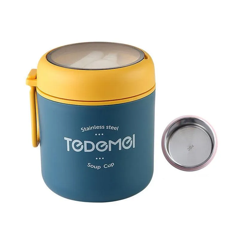 530ml Stainless Steel Insulated Lunch Box Portable Food Storage Mug Soup Meals
