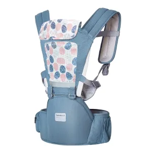 6-in-1 Baby Carrier - Newborn to Toddler, Hip Seat & Lumbar Support, 7-41 lbs, All Seasons & Positions, Adjustable Size for Shopping, Hiking & Travelling