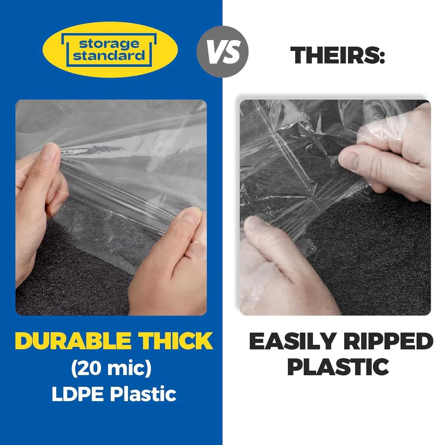 60-Pack Dry Cleaning Bags for Clothes 40-Inch Long - Clear Plastic Garment Bags for Hanging Clothes, Dry Cleaner Plastic Clothing Cover for Suits, Coat, Shirt, & Pants