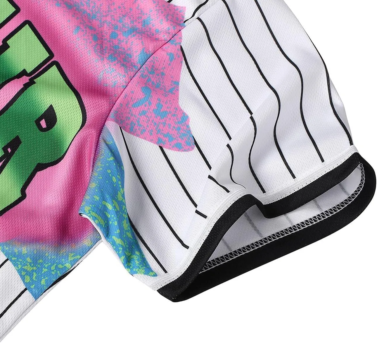 90s Clothing for Women,Unisex Hip Hop Outfit for Party,Bel Air Baseball Jersey,Short Sleeve Button Down Shirt