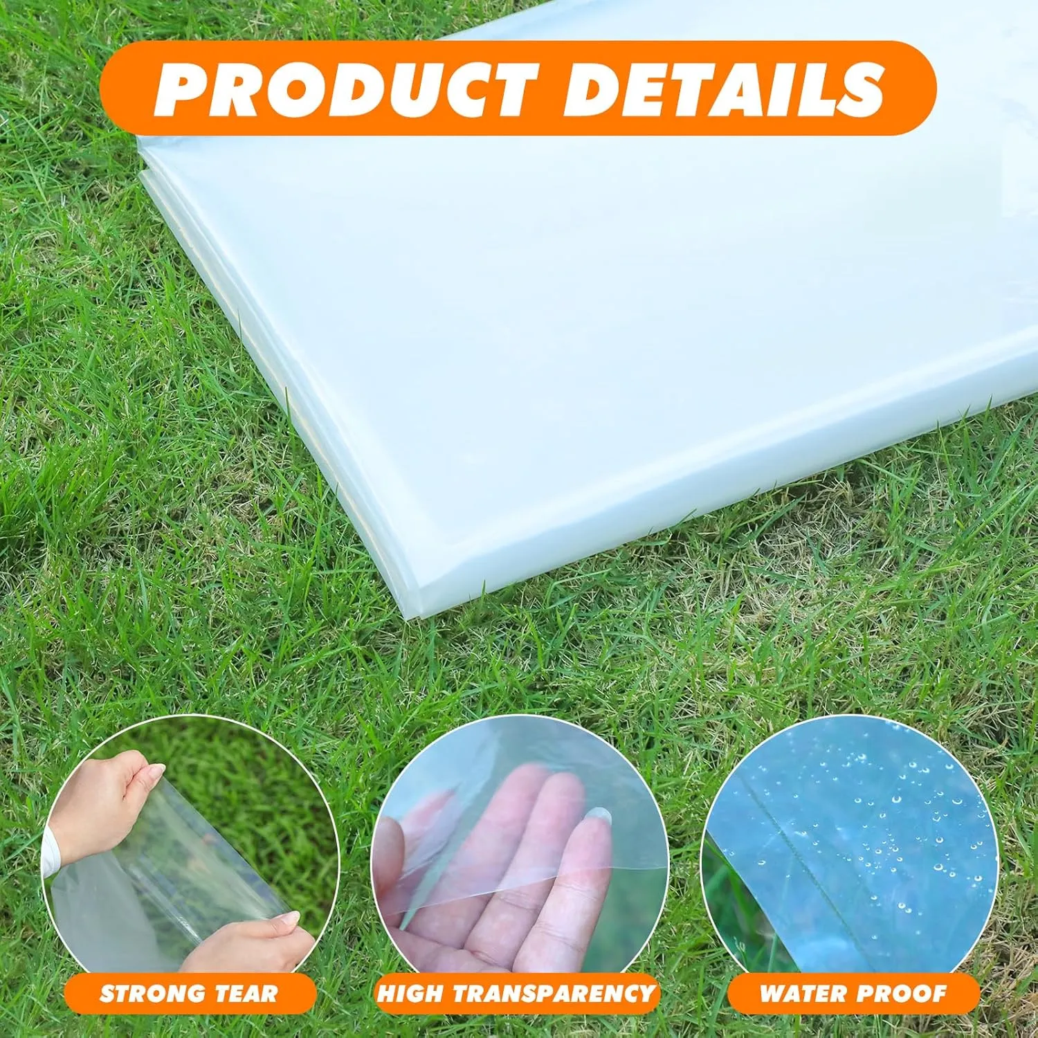 98.4 x 59 Inches Large Balloon Storage Bags, 10PACK Clear Plastic Balloon Transport Bags with Drawstring Closure