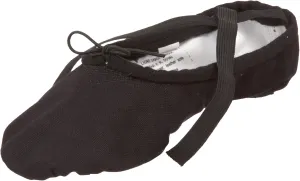Adult Unisex "#1 Pro" Canvas Split-Sole Ballet Slipper,S1CBLK10M,Black,10 M