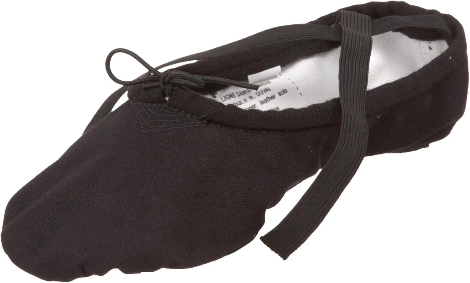 Adult Unisex "#1 Pro" Canvas Split-Sole Ballet Slipper,S1CBLK10M,Black,10 M