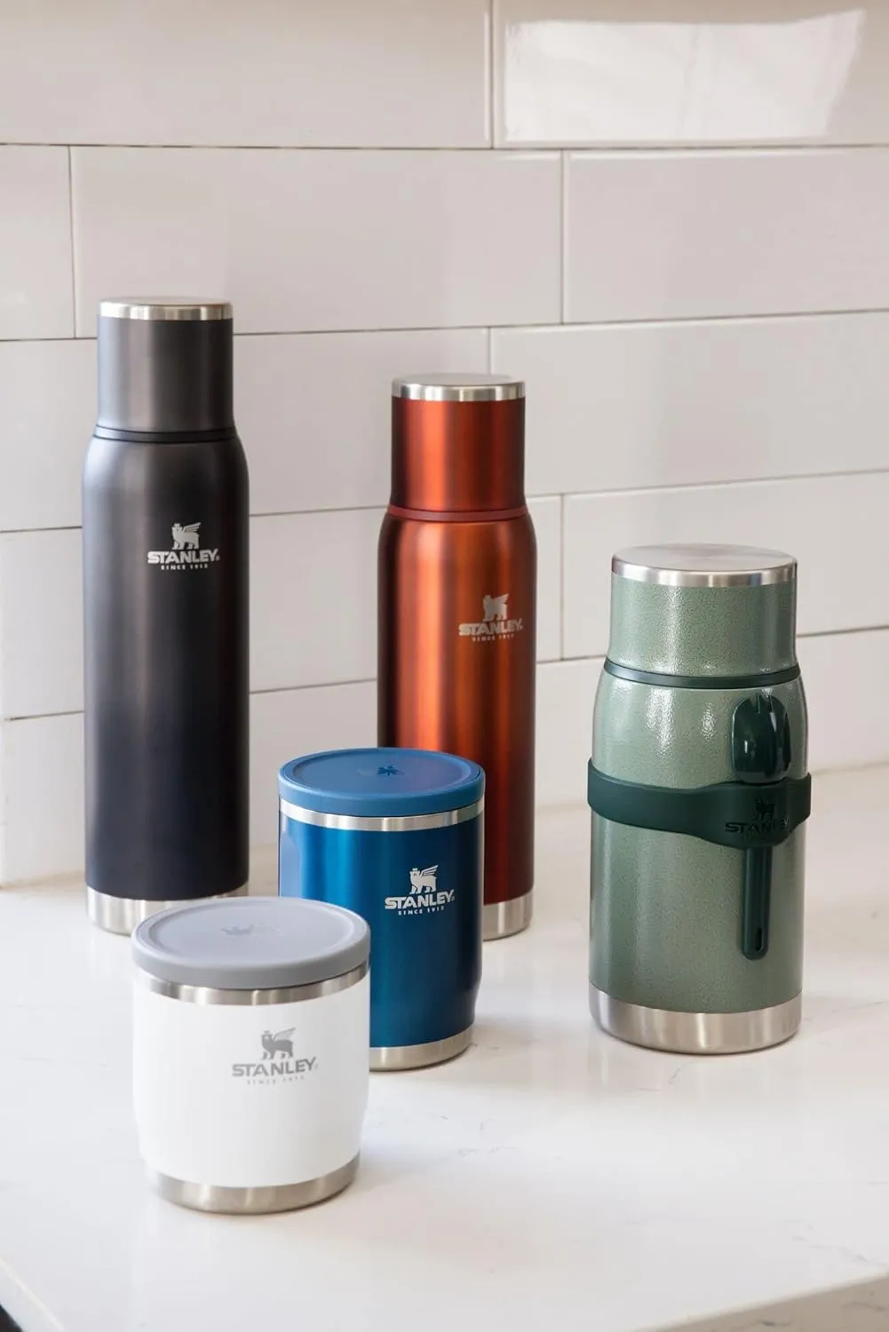 Adventure To-Go Food Jar and Spork | Vacuum Insulated Thermos Food Container | Stainless Steel | BPA-Free