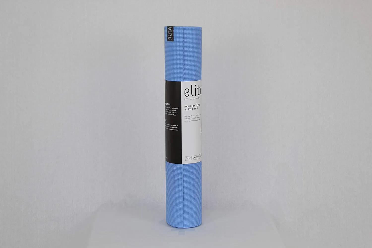 Aeromat Elite Yoga Pilates Mat 5 mm Thick (24" x 72") for Yoga or Pilates Practice, General Exercises